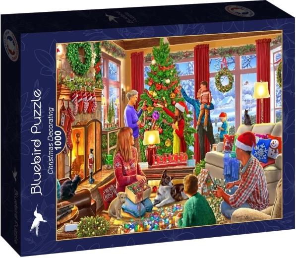 Bluebird Puzzle Weihnachtbaum schmücken 1000 Teile