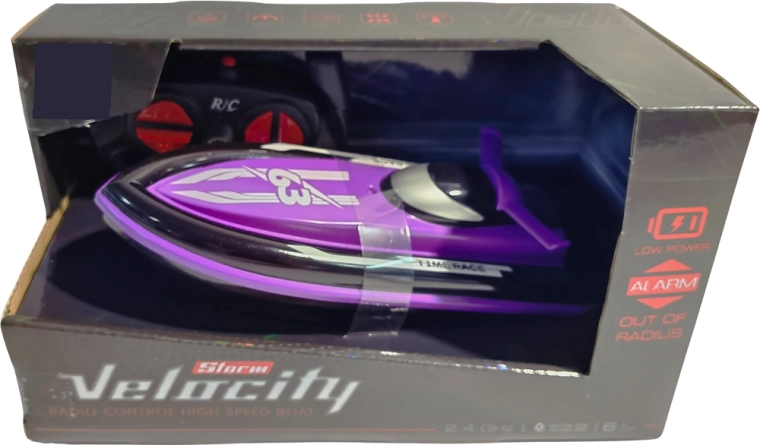 R/C Speedboot Velocity 1:16 2,4 GHz violett
