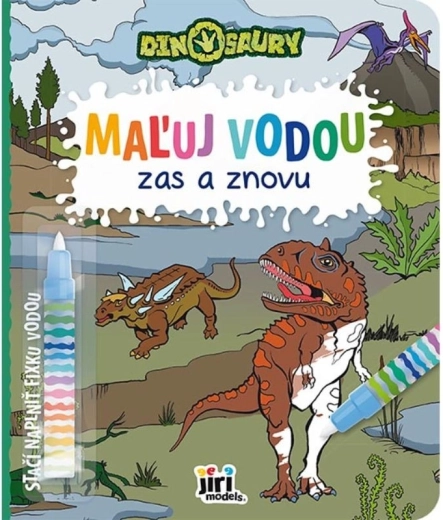 Mit Wasser immer wieder malen – Dinosaurier