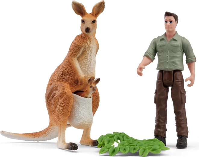 Schleich Ausflug mit Ranger zu Kängurus - 1 Stück