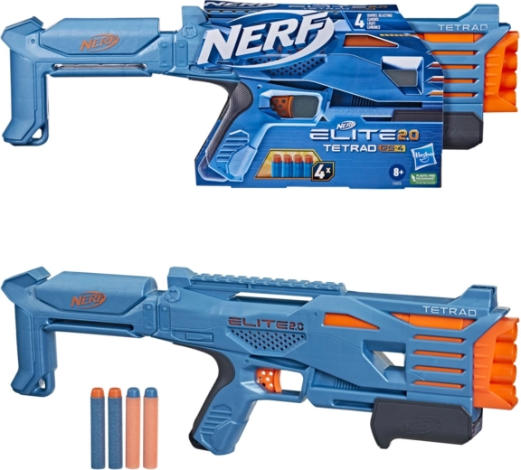 Nerf Elite 2.0 Tetrad QS-4 Blaster für Darts