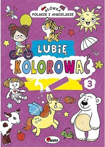 Lubię kolorować – Polnische und englische Wörter