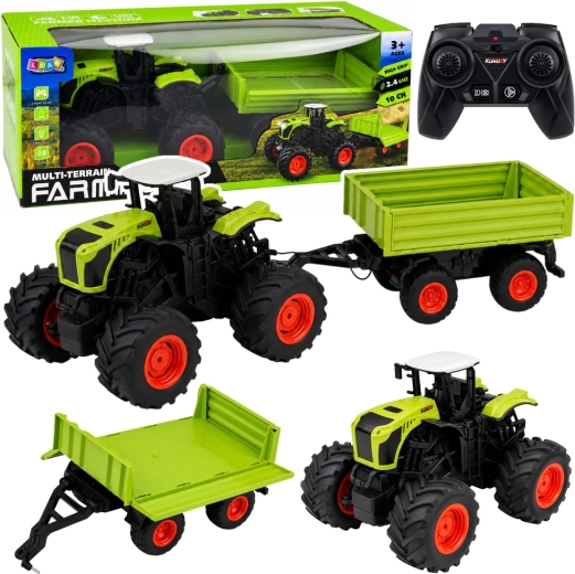 Ferngesteuerter Traktor mit Kippanhänger 1:16