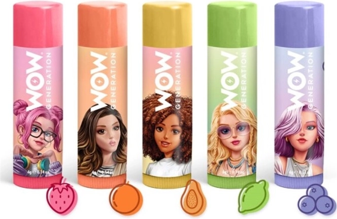 Bunter Kinder-Lippenbalsam WOW – verschiedene Geschmacksrichtungen