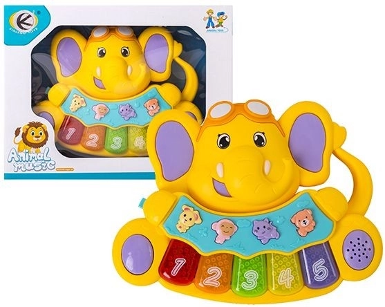 Mini-Kinderharmonika Elefant – 1 Stück