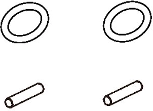 O-Ring und Schraube BL8 für Jamara-Radadapter - 1 Stück