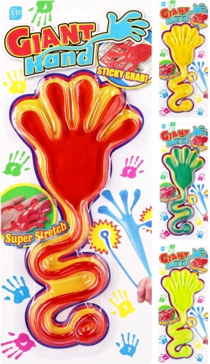Klebrige Gummihand