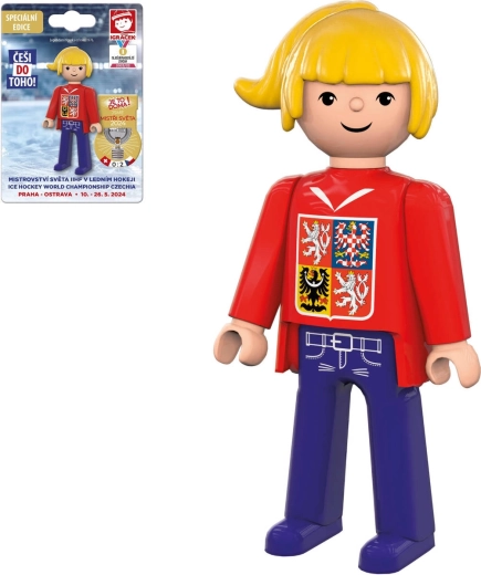 EFKO Igráček-Fanin zur Eishockey-Weltmeisterschaft 2024 – Figur im roten Trikot - 1 Stück