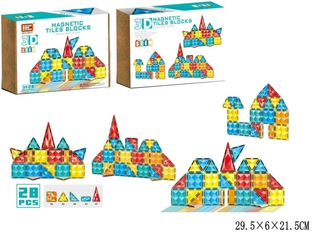 Magnetischer Bausatz mit 28 Teilen