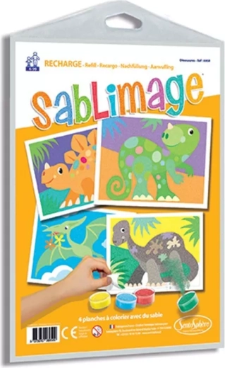 Sentosphere Sablimage-Set mit Dinosaurier-Sandbildern