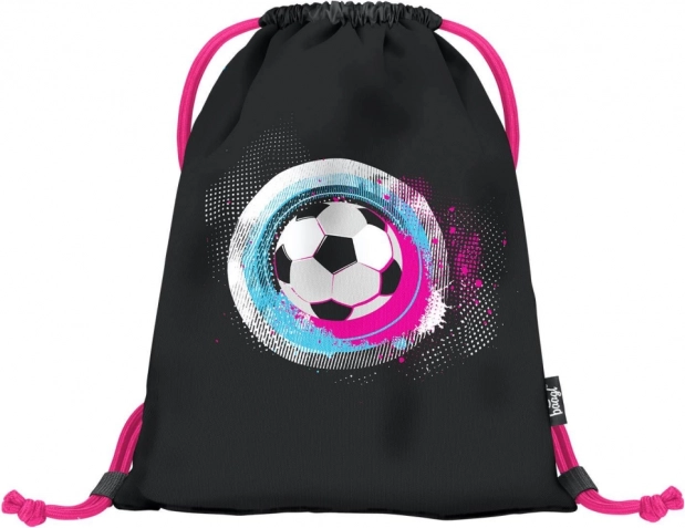 Baagl Schuhsack Fußball pink
