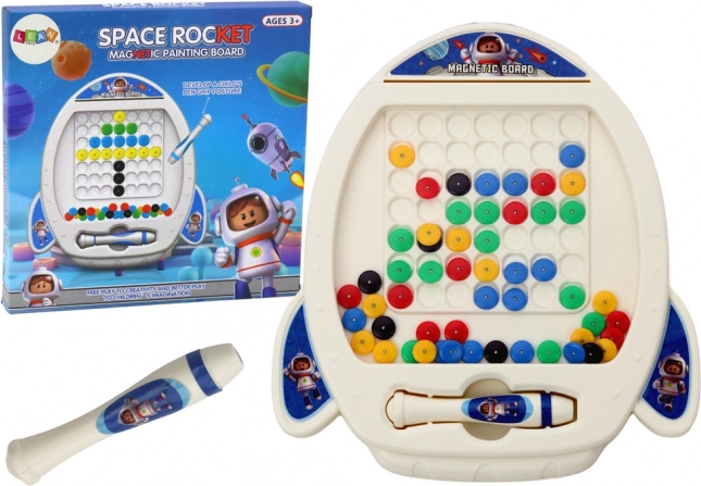 Magnetische Tafel Raumschiff für Kinder