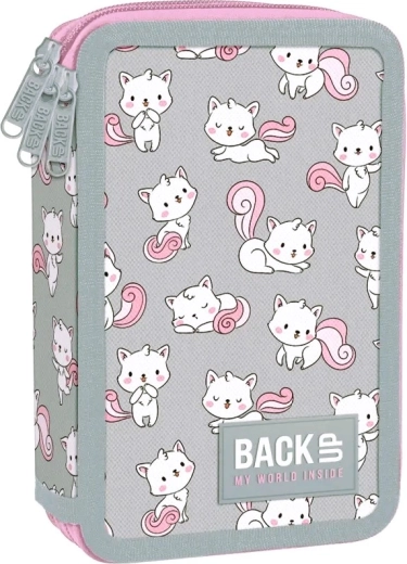 Dreifach-Schüleretui mit Ausstattung BackUP Kätzchen kitty