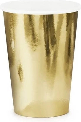 Goldene Einwegbecher 220 ml