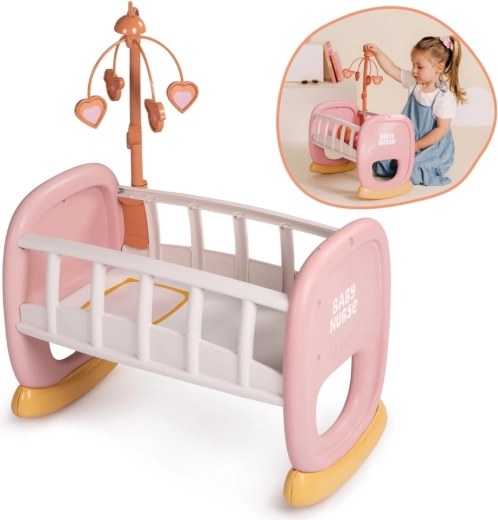 Smoby Baby Nurse Wiege mit Mobile