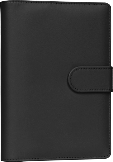 Notique Refill – wöchentlicher Ringplaner mit austauschbaren Blättern 2027, schwarz, 12,5 × 19 cm