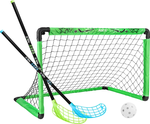 Set aus Floorballtor mit 2 Schlägern und Ball NILS BRH2521