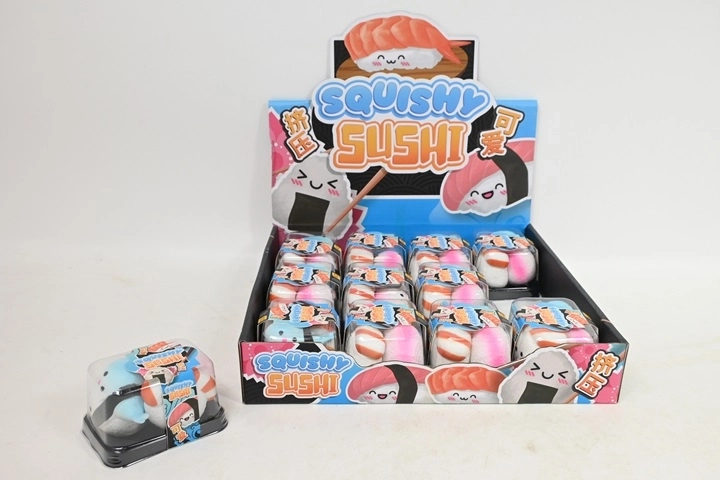 Sushi-Quetsch-Anti-Stress-Spielzeuge in Box (3 Stk.)