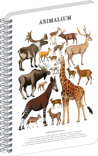Notique Spiralblock Animalium Paarhufer blanko A5