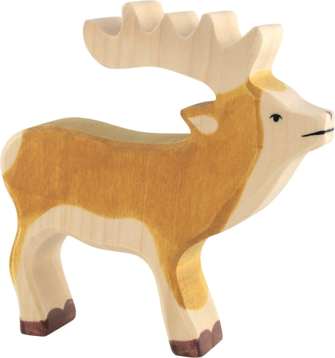 Holztiger Hirsch - 1 Stück