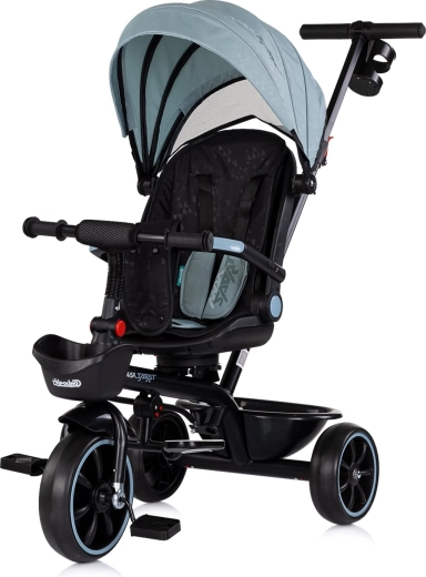 Kinder-Dreirad mit Verdeck 2-in-1 CHIPOLINO Max Sport, Matcha