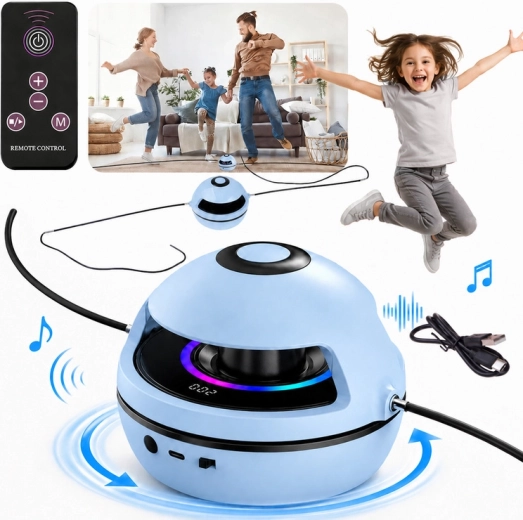 Elektrische interaktive Sprunghilfe mit Musik, Bluetooth, Fernbedienung und Zähler