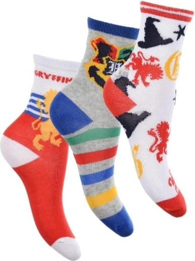 Set mit 3 Paar Harry-Potter-Socken Gryffindor
