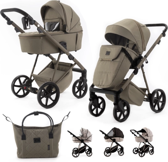 Adamex Kombikinderwagen Delta Natura taupe