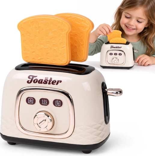 Kinder-Toaster mit herausspringendem Toast
