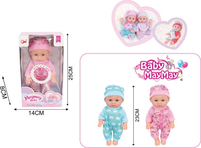 Baby-Puppe mit Soundeffekten 22 cm