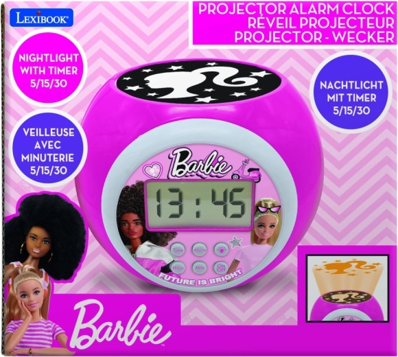 Kinderwecker mit Barbie-Projektor