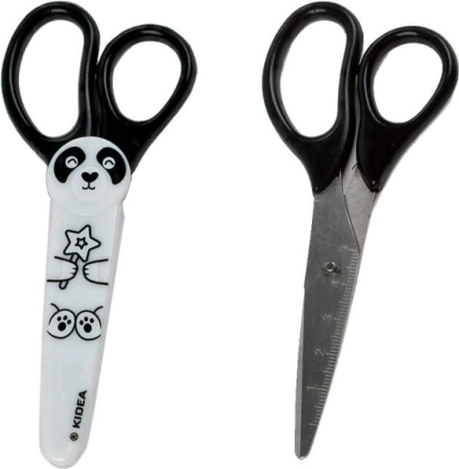 Kidea Kinderschere mit Tiermotiven mit Etui 13,5 cm