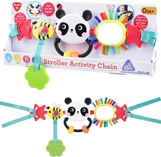 Playgo Hängespielzeug für den Kinderwagen Panda und Biene