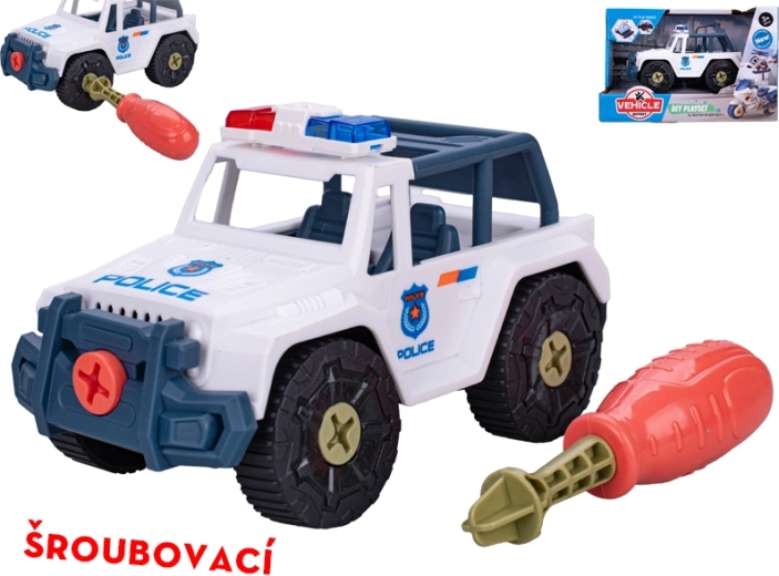 Schraubbares Geländepolizeiauto für Kinder