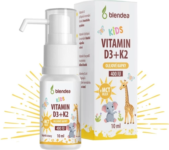 Blendea Vitamin D3 + K2 Tropfen für Kinder 10 ml