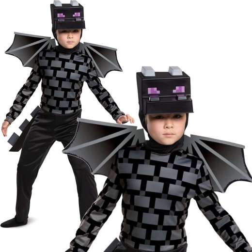 Kinderkostüm Minecraft Ender-Drache für 4–6 Jahre