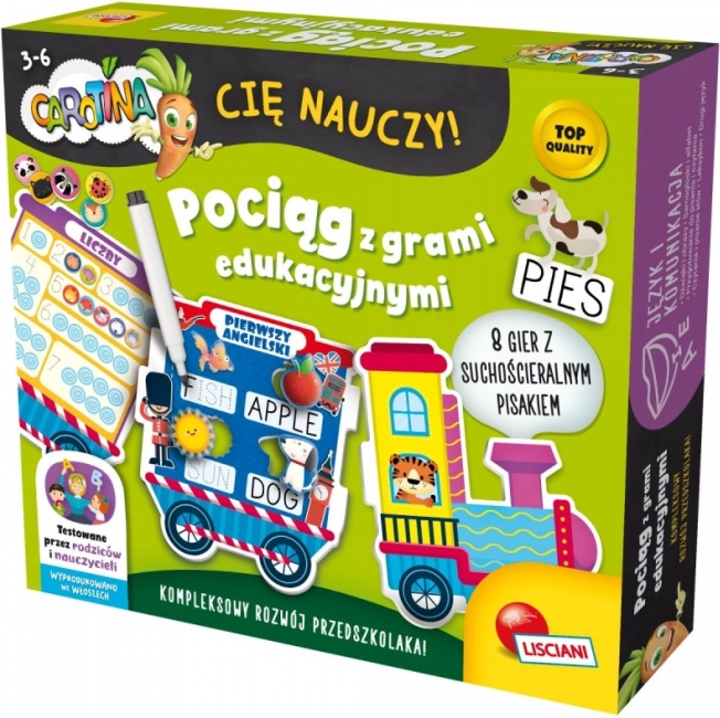 Carotina bringt es dir bei – Lernzug mit Spielen für Kinder