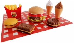 Plastiklebensmittel-Set Fast Food