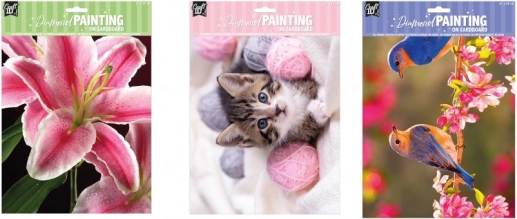 Diamantmalerei auf Karton Vögel 29 × 21 cm