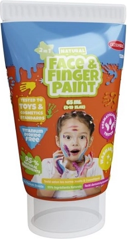 Boti Natural Orange Naturfarbe für Finger- und Gesichtsmalerei 65 ml