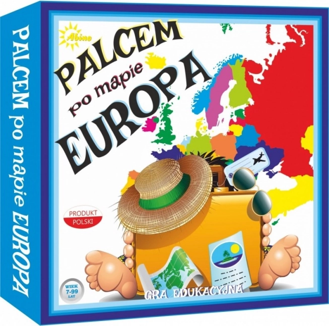 Mit dem Finger über die Karte – Europa Lern-Brettspiel