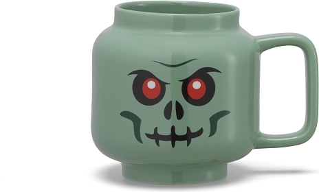 LEGO Keramikbecher grüner Skelettkopf 530 ml