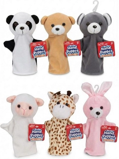 Plüsch-Handpuppe Tier 20 cm, Sortimentsmix – 1 Stück