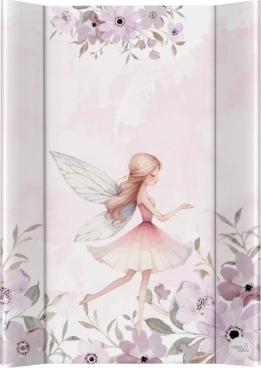 Ceba baby weiche Wickelauflage mit seitlichen Rändern BASIC Meadow Fairy 50 × 70 cm