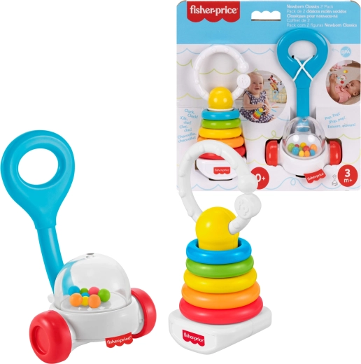 Fisher-Price klassische Sensorikspielzeuge für Babys – 2 Stück