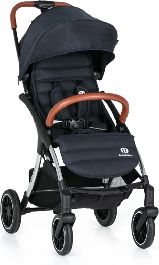 Sportkinderwagen PETITE&MARS Cross Anthracite Blue – leicht, selbstfaltend und kompakt