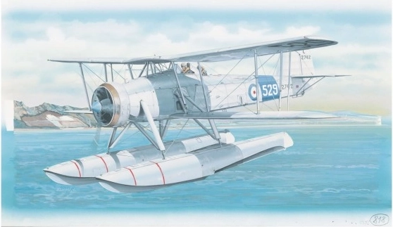 Modellbausatz des Flugzeugs Fairey Swordfish Mk.2 (26,4 × 29 cm)