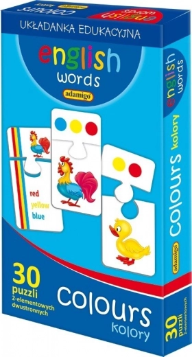 Englische Wörter – Farben Lernpuzzle ADAMIGO
