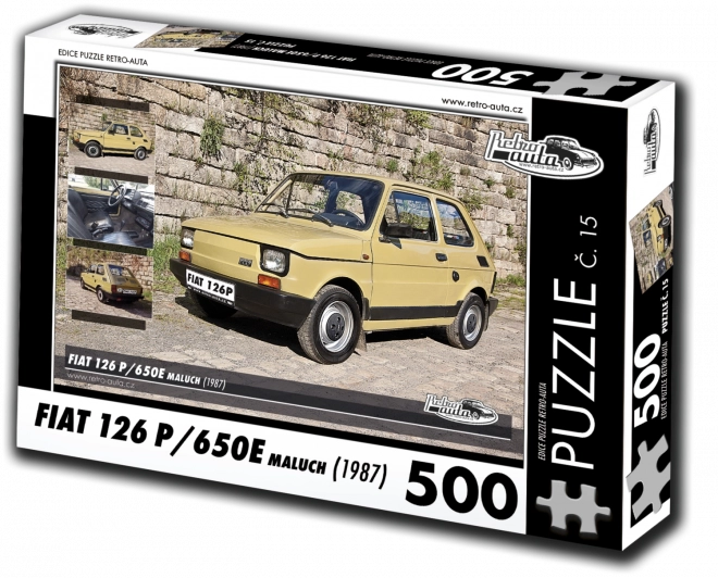 Puzzle Retro-Autos Fiat 126p Maluch (1987) – 500 Teile