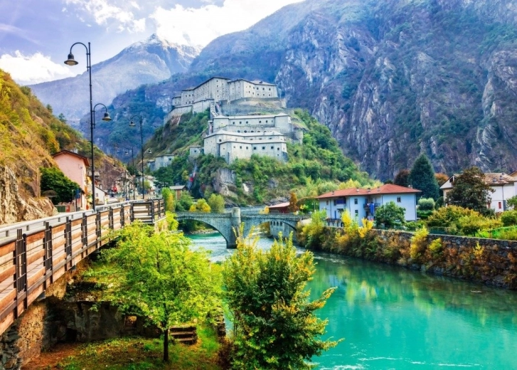 Bluebird Puzzle Festung Bard, Italien 500 Teile